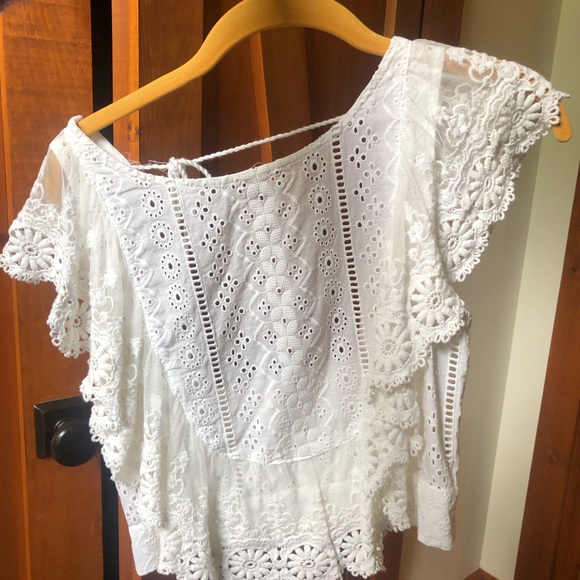 Free People The Real Love Top White XS NWT - Picture 4 of 6